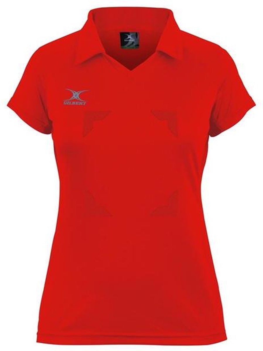 Gilbert Netball Eclipse Hook and Loop Shirt Girls - 7 - 8 Yrs - Rood