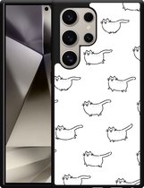 Cazy Hardcase Hoesje geschikt voor Samsung Galaxy S24 Ultra Love my Cat