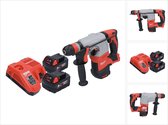 Milwaukee M18 HD18HX-502 accu combihamer 18 V 2.4 J + 2x accu 5.0 Ah + lader