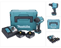 Makita DAS 180 RGJ accu-blazer 18 V borstelloos + 2x accu 6,0 Ah + oplader + Makpac