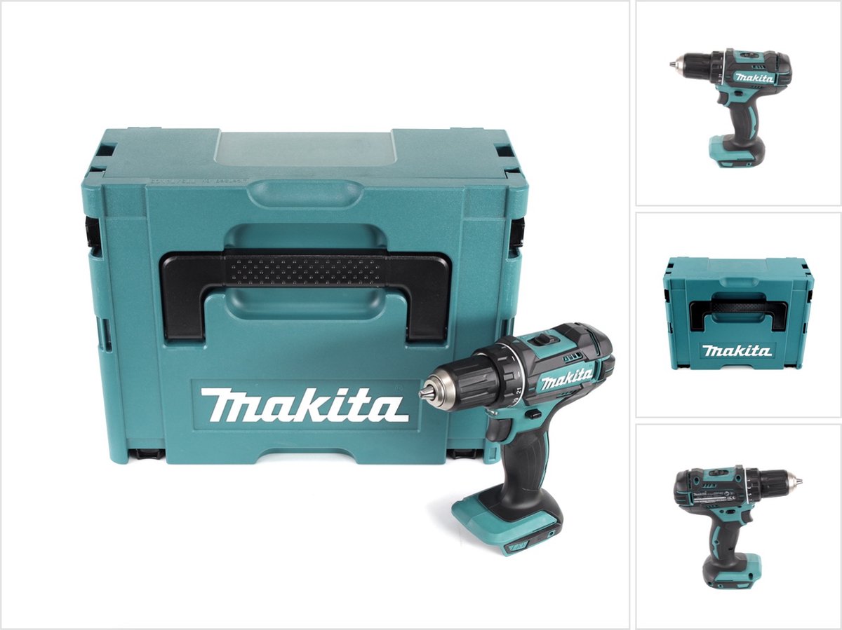 Makita DDF 482 ZJ accuboormachine 18V 62Nm solo in Makpac 2 zonder accu en lader