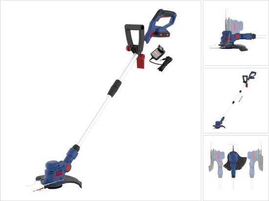  - Güde Draadloze grastrimmer RT 18-201-05 incl. accu, oplader en 20 reservemessen, 18 volt