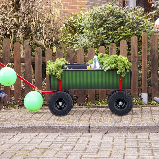 steekwagenwiel - 4.10-3.50-4" - set van 4 - massief rubber - 150 kg - zwart-grijs van Merkloos	 — afbeelding 3