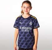 Real Madrid Uit Shirt Kids 23/24 - Maat 128 - Sportshirt Kinderen - Blauw