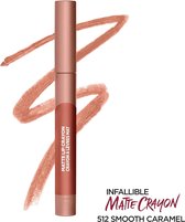 L'Oréal Paris Infallible - Crayon à Lèvres Mat - 512 - Caramel Lisse - Rouge à Rouge à lèvres - Longue Tenue - 1,3 g