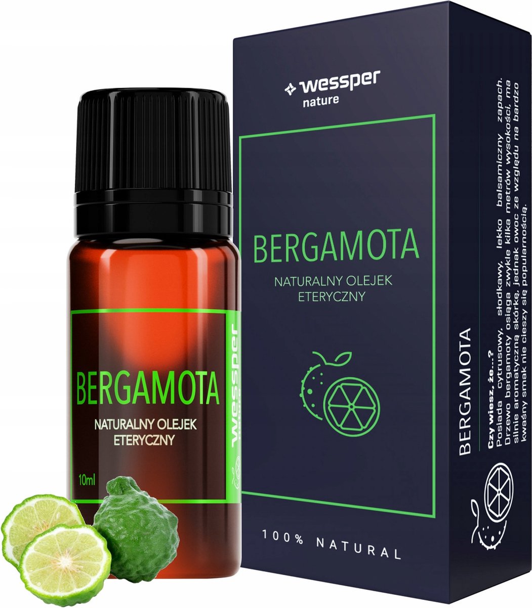 Goedkoopste Wessper Bergamot Etherische Olie | Essentiële Olie voor Aromatherapie | Geurolie | Aroma Olie | Aroma Diffuser Olie | Bergamot Olie - 10ml