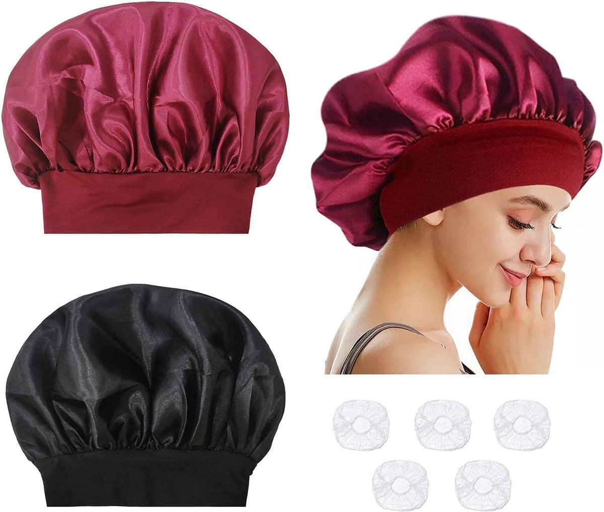 Goedkoopste Bonnet - slaapmuts - satijn