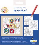 Fridolin Coloring Art Kit 4 Kleurplaten met Lijst 15x15 cm Wassily Kandinksky