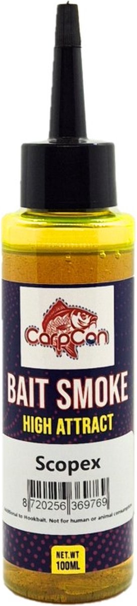 High Attract Bait Smoke 'Scopex' - Geel - 100ml - Yellow Goo - Karper lokvoer - Vis aas