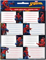Etiketten - Spiderman - Naamlabels - Schriftlabels - 16 stuks - Schoolspullen