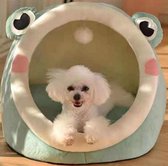 Kattenmand - Hondenmand - Relax iglo - Kat Cave met opknoping speelgoed - Katoen - 35x35x30 CM