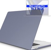 Laptopcase - Geschikt voor MacBook Pro 16 inch - Case - Cover - A2141/A2485/A2780 M2 Pro,Max (2019-2023) - Lavender Grijs