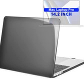 Hardcase - Geschikt voor MacBook Pro 14 inch Hoesje - Case - A2442/A2779/A2918/A2992 M2,M3 (2021-2023) - Zwart