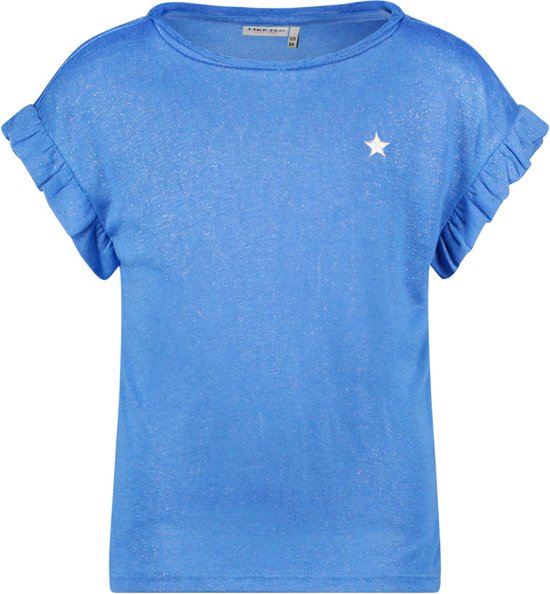 Like Flo F402-5430 Meisjes T-shirt - Blue - Maat 140