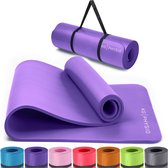 antislip yogamat met schouderriem - gymnastiekmat voor yoga, thuistraining, HiiT en Pilates - fitnessmat, sportmat, yogamat antislip, 183cm x 60cm x 8mm