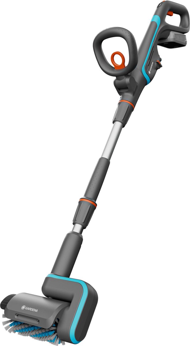 Bol.com GARDENA Accu-multireiniger AquaBrush Patio 18V P4A - gebruiksklare set aanbieding