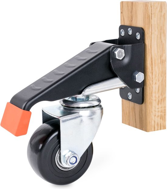 Zwenkwielen Zwenkwielen zware 4-pack zwarte plaat zwenkwiel 30 mm nylon wiel stoel tafel hardware zwenkwielen for industriële meubelwielen Werkbanken