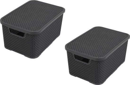BranQ - Home essential 5901098045902 Mand in rotan design set van 4