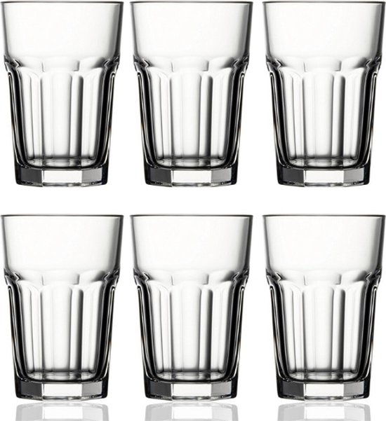 Professionele Longdrinkglazen Set - 6 Stuks - 420 ml - 42 cl - Dik Glas - Long Drink Glazen Set - Limonade Glazen - Hoogwaardige kwaliteit - Cocktail Glazen - Water Glazen - Longdrinkglazen