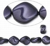 Swarovski Elements, 20 stuks Swarovski curve parels, 9x8mm, dark purple, 5826