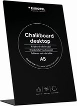Europel krijtbord – L vorm - tafelmodel – A5 – zwart - hout
