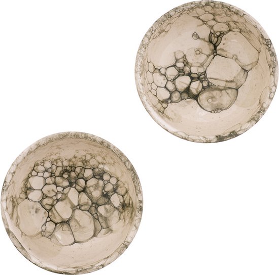 Bowls and Dishes Plat en Poterie Espuma | bol | Plat à tapas | Klein bol | Services de table Bol | Accessoire pour la maison - 2 pièces - 11 centimètres Ø - Vert - lot de 2 pcs - Astuce cadeau !