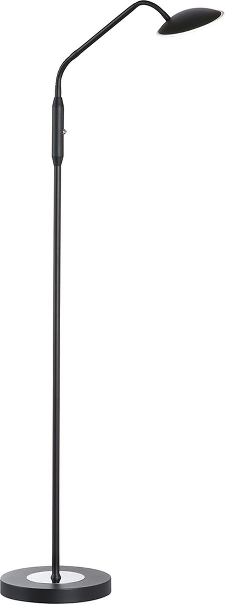 Fischer & Honsel - Vloerlamp Tallri - 1x LED 7,5 W (incl.) - Zwarte Zandgrond