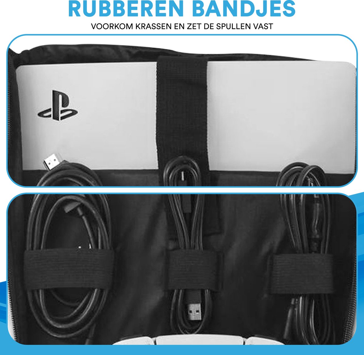 SBVR M1 - PS5 Tas - Voor PlayStation 5 met accessoires - Digitale & Disc versie - Koffer - Opbergtas - Rugzak - Zwart thumbnail 3