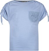 Like Flo F402-5405 Meisjes T-shirt - Ice blue - Maat 110