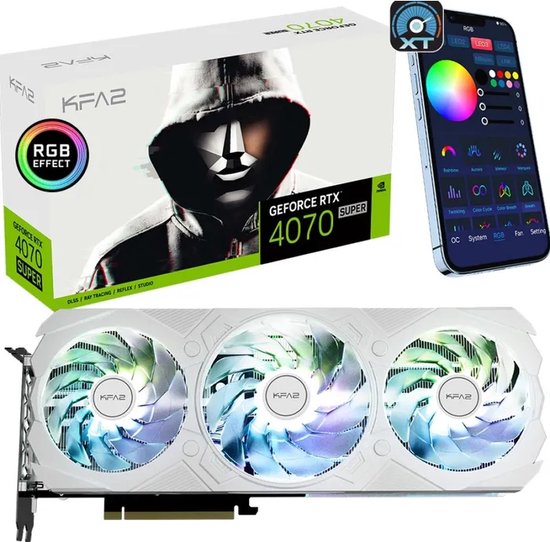 KFA2 GeForce RTX 4070 SUPER EX Gamer 1-Click OC White 12GB GDDR6X