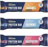 Maxim 40% Protein Bar Variatiepakket - 15 x 50g (3 smaken) - Low carb proteïnerepen - Sportvoeding