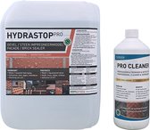 Hydrastop Pro 10Liter + 1Liter Tergeo Pro Cleaner - Steen en beton impregneermiddel - Gevel impregneren - Gevel waterafstotend maken - Nano coating