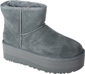 UGG Classic Mini Platform 1134991-RNS, Vrouwen, Zwart, Laarzen,Sneeuw laarzen, maat: 36