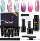 JMKA Extenstion kit | Polygel nagels | Gelnagels | Nepnagels | Gellak set | UV Gel | Nail Art Pakket | Buildergel | Starterset- 6 KLEUREN SET - 15 ML - polygel kit - polygel nagels - polygel kleuren