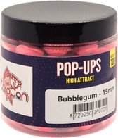 High Attract Fluo Pop Ups 'Bubblegum' - Fluo Roze - 15mm - 70g - Karper Aas/Boilies - Popups
