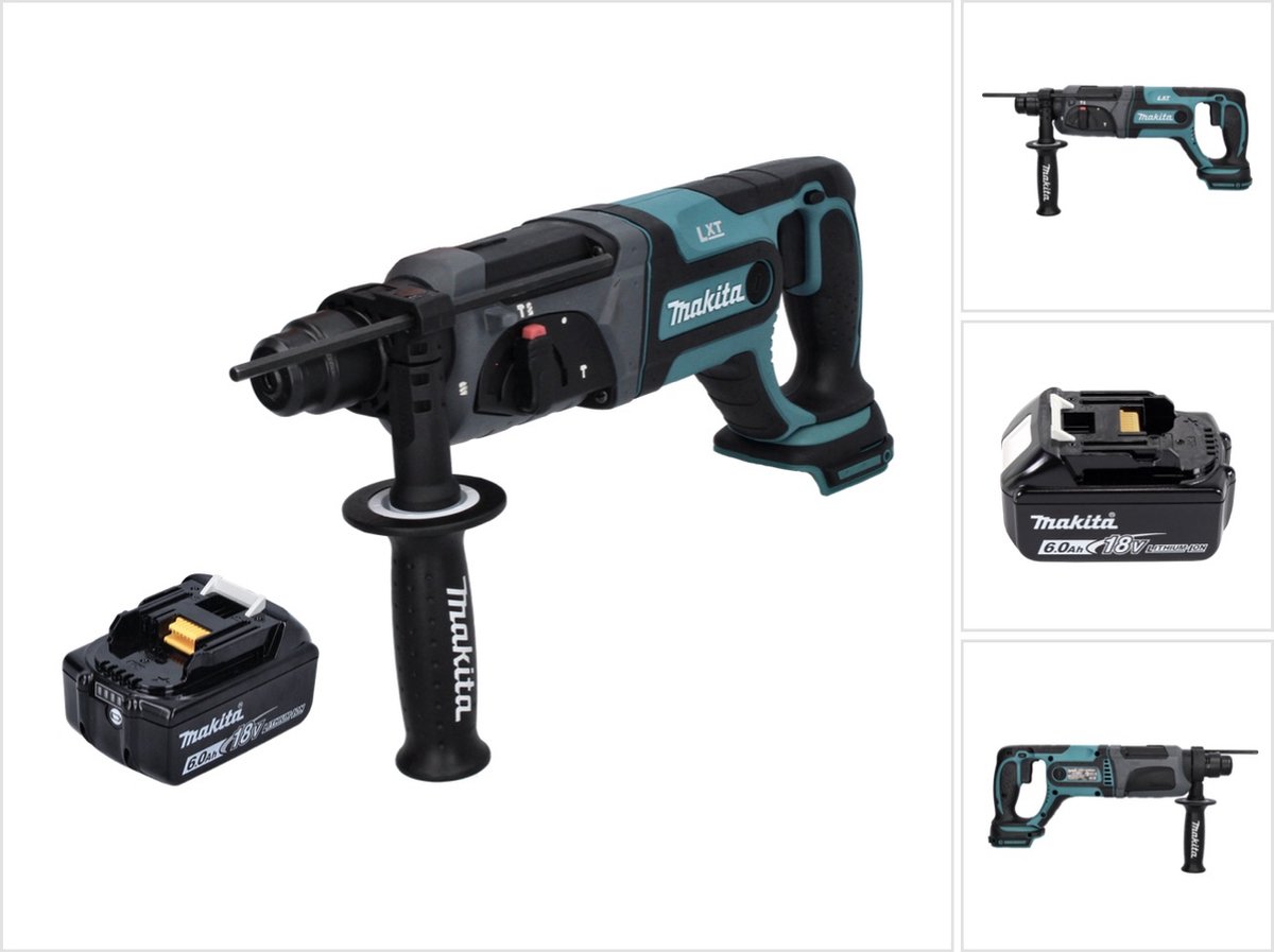 Makita DHR 241 G1 accu boormachine 18 V 2.0 J SDS plus + 1x oplaadbare accu 6.0 Ah - zonder oplader