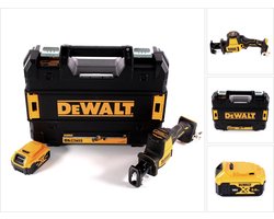 DeWalt DCS 369 NT accu-reciprozaag 18 V + 1x accu 5,0 Ah + TSTAK - zonder oplader