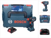 Bosch GDX 18V-210 C Professionele accu-slagmoersleutel 18 V 210 Nm borstelloos + 1x ProCORE oplaadbare accu 4.0 Ah + aansluitmodule + L-Boxx - zonder oplader