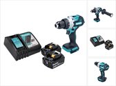 Makita DHP 486 RG accu klopboormachine 18 V 130 Nm borstelloos + 2x accu 6.0 Ah + lader