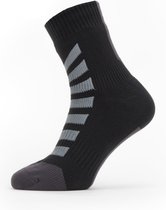 Sealskinz Dunton waterdichte sokken Black/Grey - Unisex - maat L