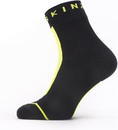 Sealskinz Dunton waterdichte sokken Black/Neon Yellow - Unisex - maat M