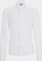 BOSS - Hal Overhemd Jersey Wit - Heren - Maat 41 - Regular-fit
