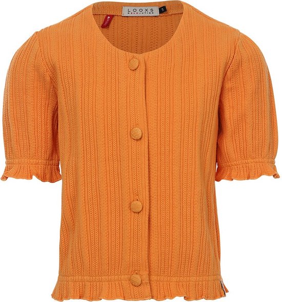 LOOXS Little 2411-7313-533 Meisjes Sweater/Vest - Maat 134 - Oranje van 100% COTTON