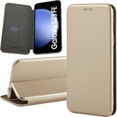 Hoesje geschikt voor Samsung Galaxy S23 FE - Wallet Book Case Goud
