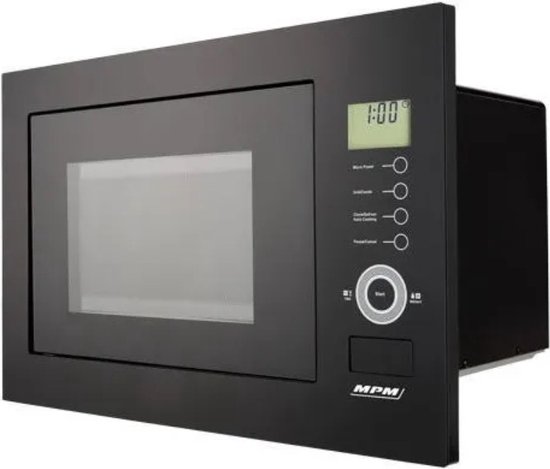 MPM – Inbouw Magnetron – Combi Oven – Stoomreiniging – 11 programma’s – 25 liter – Max. 1100W – Zwart