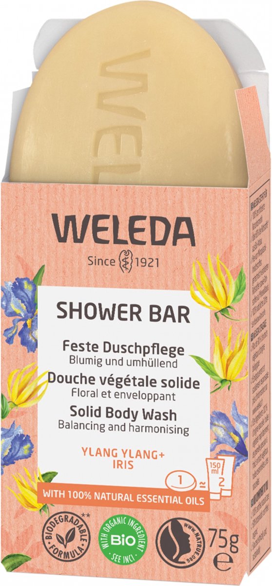 WELEDA - Shower Bar - Ylang ylang + Iris - 75g - 100% natuurlijk