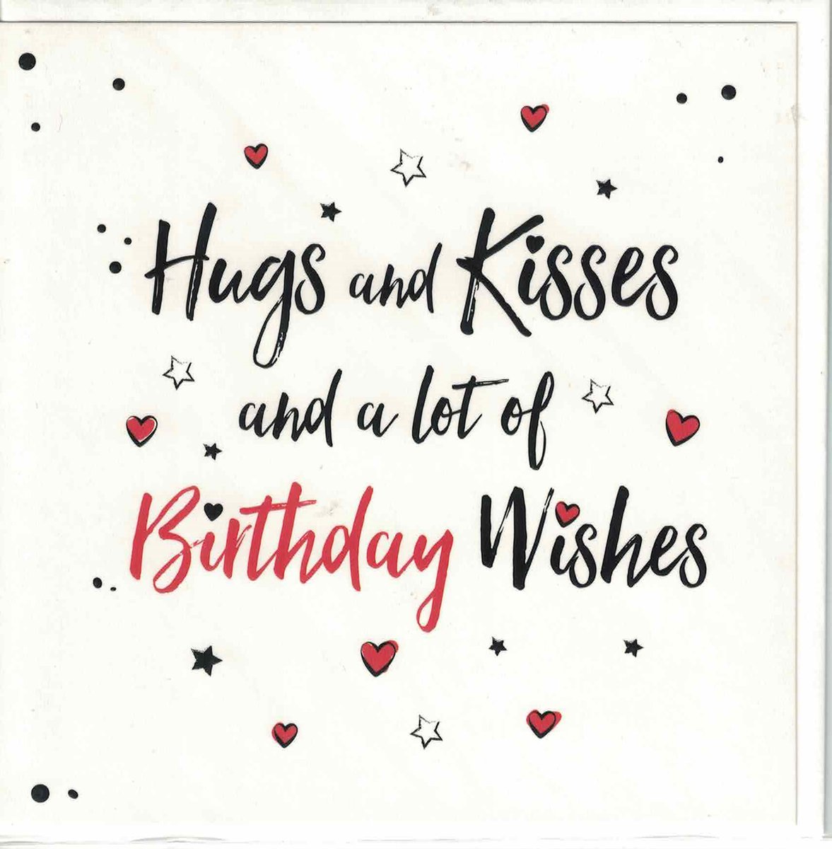 Wenskaart Verjaardag - Hugs & Kisses Birtday Wishes