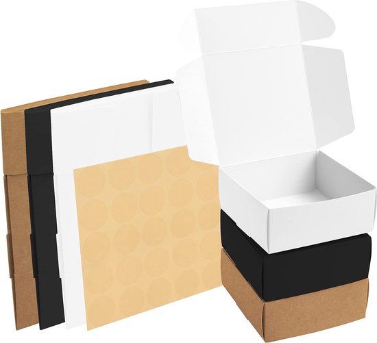 NBEADS 120pcs Kraft Pen Gift Boxes, Slip-in Pen Packaging Box with