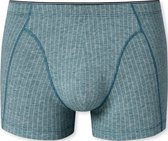 SCHIESSER 95/5 boxer (1-pack) - heren short biologisch katoen gedessineerd denim blauw - Maat: M