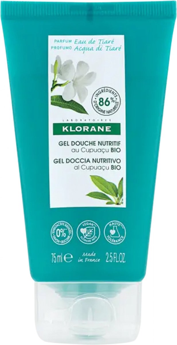 Klorane Organic Cupuaçu Eau de Tiaré Voedende Douchegel 75 ml